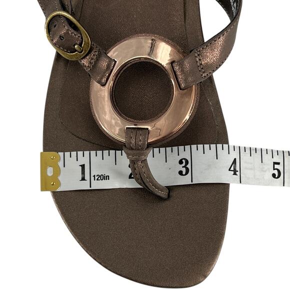 Kim Rogers Morissa Thong Sandals Metallic Bronze Size 6M - Picture 14 of 15